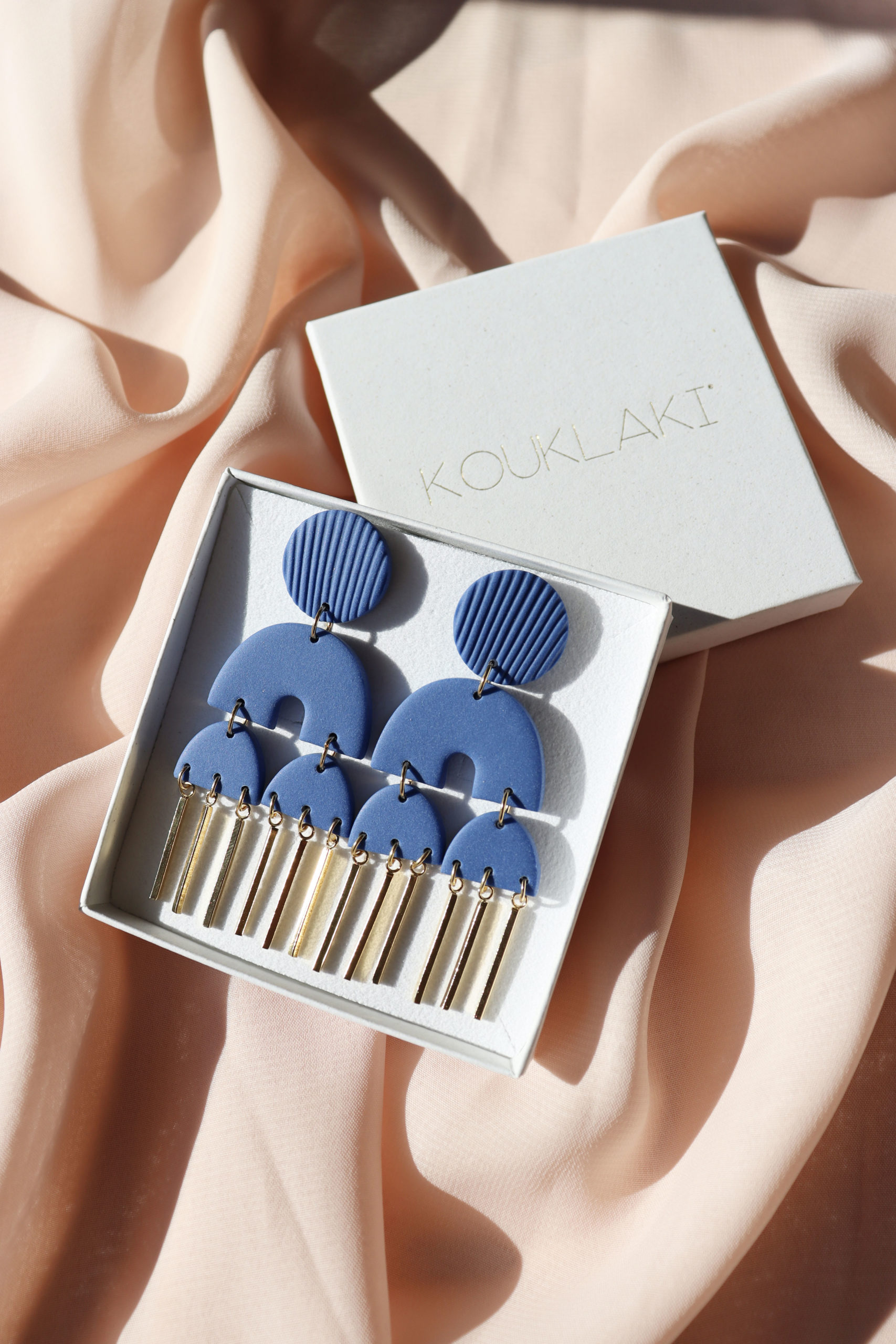 Bijoux, boucles d’oreilles KOUKLAKI, fait main en France