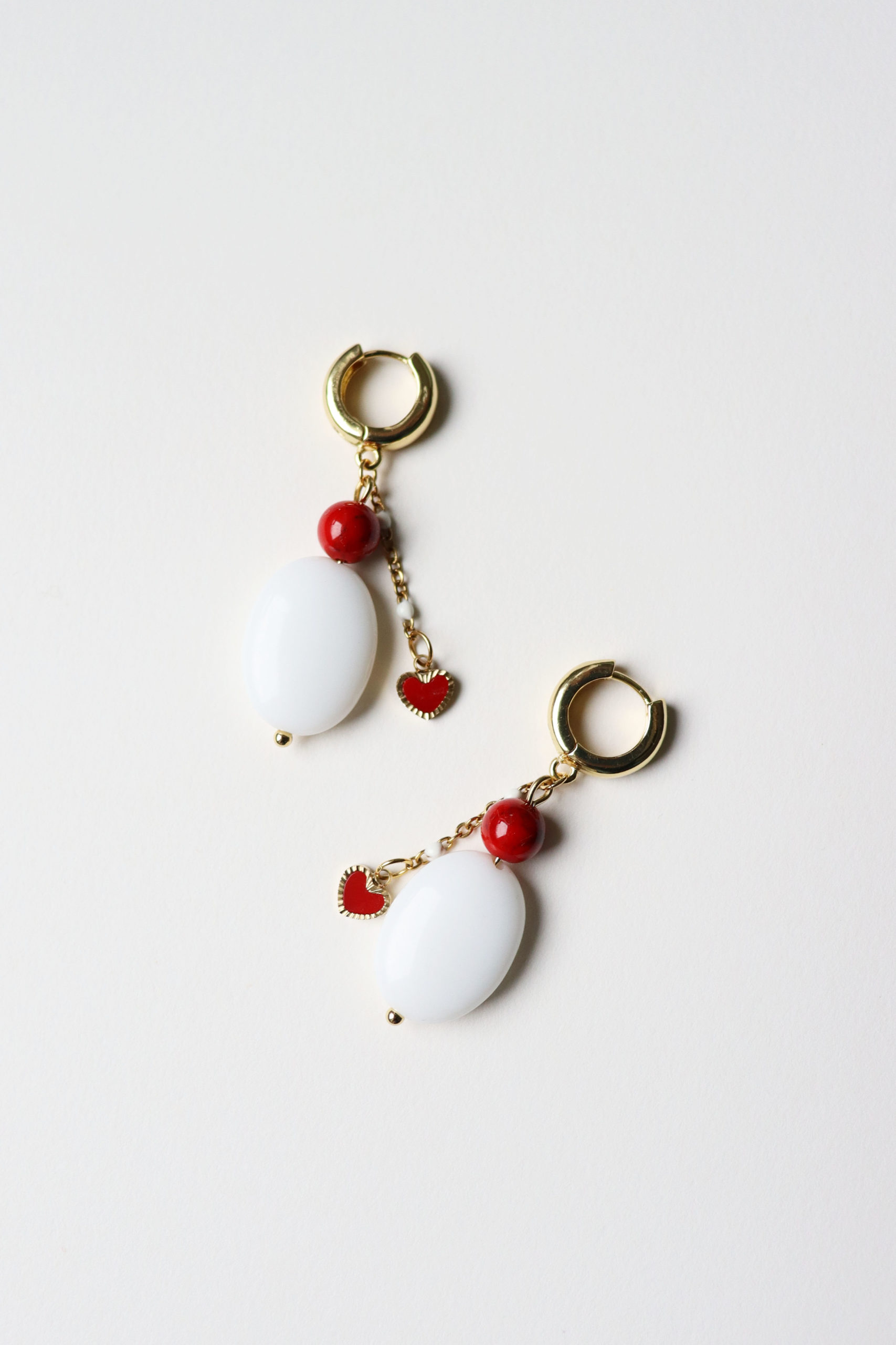 Bijoux KOUKLAKI, boucles d’oreilles perles et plaqué or