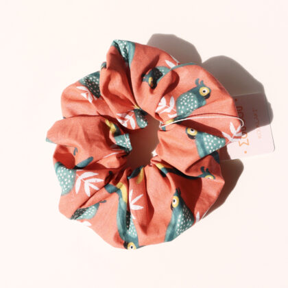 Le Σουσου ✹ scrunchie cheveux oiseaux verts