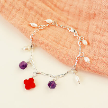 Bracelet CHANCE . argent 925 . pièce unique