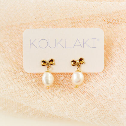 Boucles d'oreilles BOW . petit format . Gold Filled 14k . série limitée