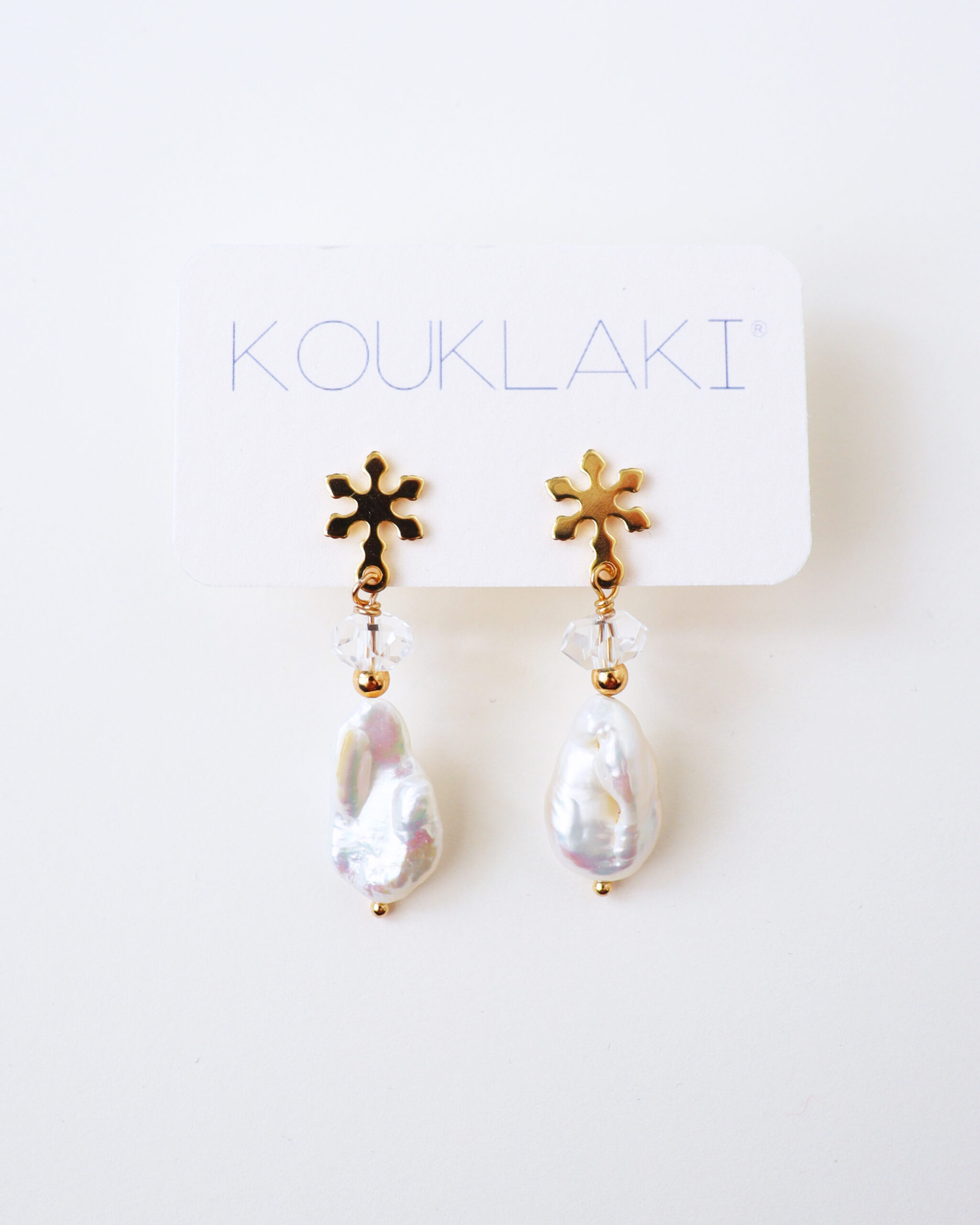 Boucles d'oreilles NEIGE . pièce unique – Image 3