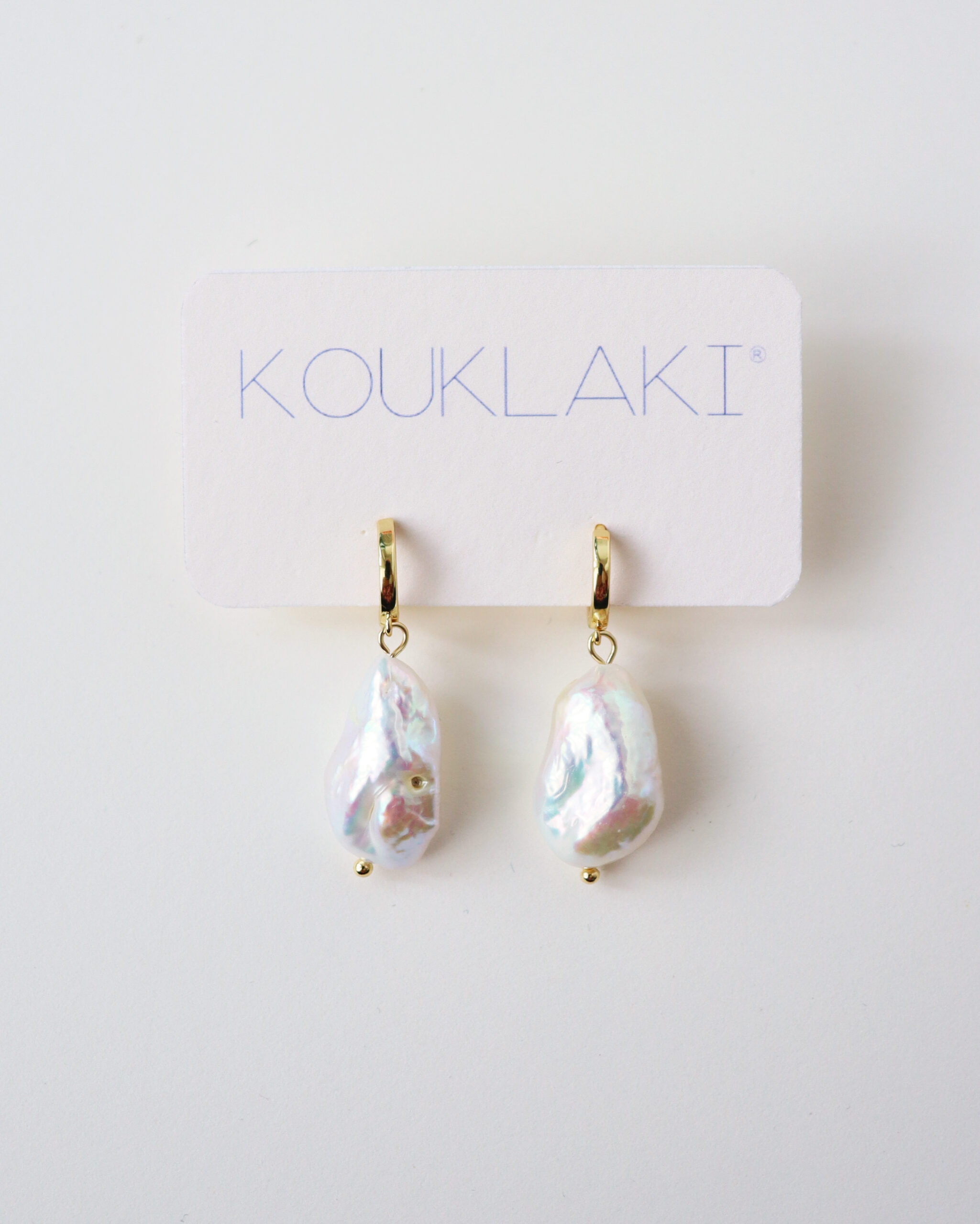 Boucles d'oreilles NEIGE créoles . série limitée – Image 2